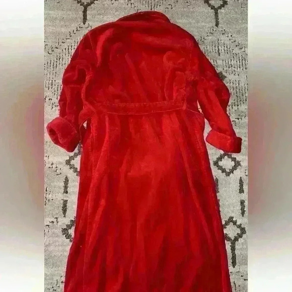 Vintage Y2K Victoria’s Secret Red Turkish Cotton Terrycloth Thick Bath Robe XS/S - Picture 5 of 5